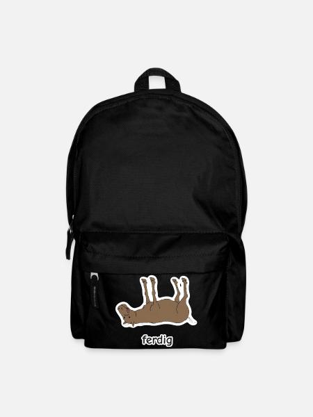 ferdig – ferd Meme - Rucksack - Schwarz