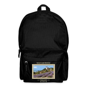 Ungarn Tihany Vintage Reisemarke - Rucksack - Schwarz - Vorne