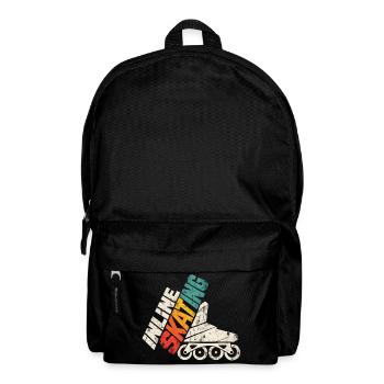 Inline Skating Retro Rollschuh Design - Rucksack - Schwarz - Vorne