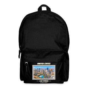 Vereinigte Staaten Las Vegas Vintage Reisemarke - Rucksack - Schwarz - Vorne