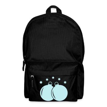 Pastellkugeln Weihnachtsornament - Rucksack - Schwarz - Vorne