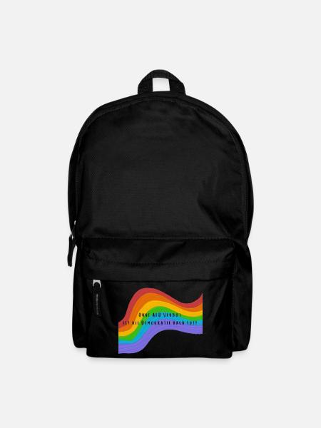 Gegen die AFD - Rucksack - Schwarz