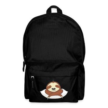 Sloth sleeps on pillow | illustration - Backpack - black - Front