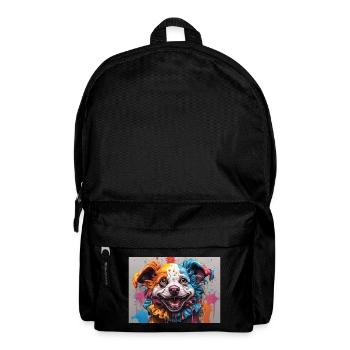 A clown dog - Backpack - black - Front