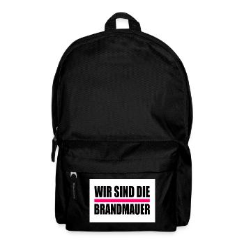 wir sind die brandmauer - Rucksack - Schwarz - Vorne
