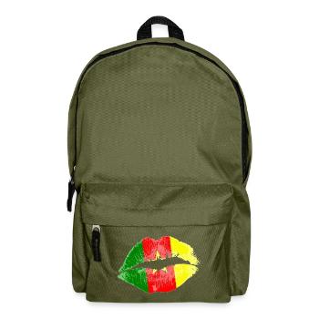 Kuss (Kamerun / Cameroon) - Rucksack - Olivgrün - Vorne