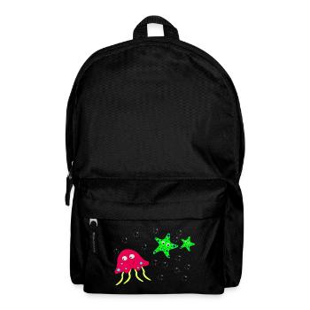 Aquarium d'étoile de mer méduse - Sac à dos - noir - Devant