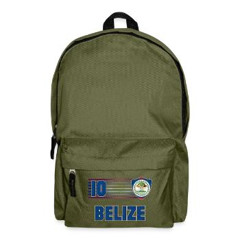 Belize Soccer Team - Backpack - olive green - Front