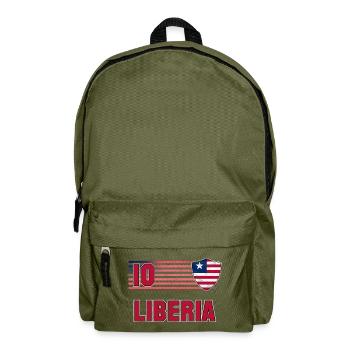 Équipe du Libéria de football - Sac à dos - vert olive - Devant