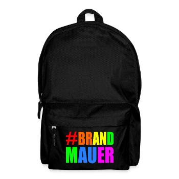 brandmauer - Rucksack - Schwarz - Vorne