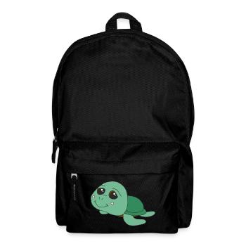 Kleine süße Schildkröte - Rucksack - Schwarz - Vorne