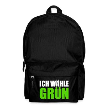 I choose green - Backpack - black - Front
