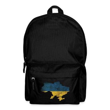 Ukraine - National border in national flag - Backpack - black - Front