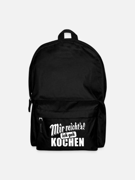 Mir reicht's ich geh kochen - Spruch - Rucksack - Schwarz