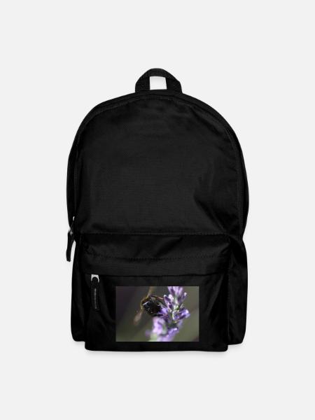 Biene lavendel Lavendelblüte - Rucksack - Schwarz