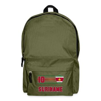 Équipe du Suriname de football - Sac à dos - vert olive - Devant