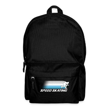 Schlittschuh Eisschnelllauf Eis Laufen Geschenk - Rucksack - Schwarz - Vorne