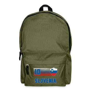 Slowenien Fußball Mannschaft - Rucksack - Olivgrün - Vorne