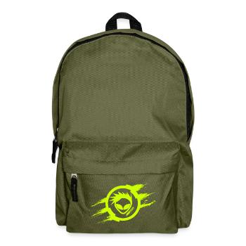 Alien Cut Scratch Fluo - Rucksack - Olivgrün - Vorne