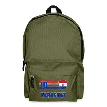 Paraguay Football Team - Backpack - olive green - Front