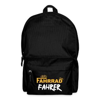 Fahrradfahrer - Rucksack - Schwarz - Vorne