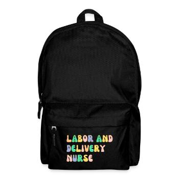 Labor and delivery nurse - Backpack - black - Front