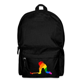 Joueur de hockey sur gazon LGBTQ - Sac à dos - noir - Devant