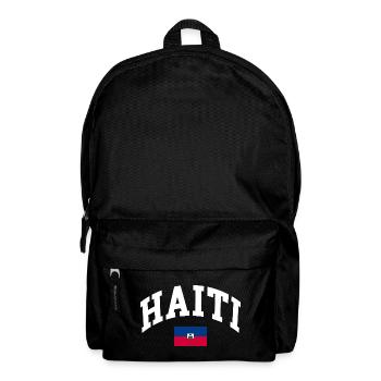 Drapeau d’Haïti - Sac à dos - noir - Devant