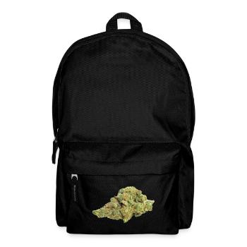 Single Cannabis / Weed Bud / Blüte - Rucksack - Schwarz - Vorne