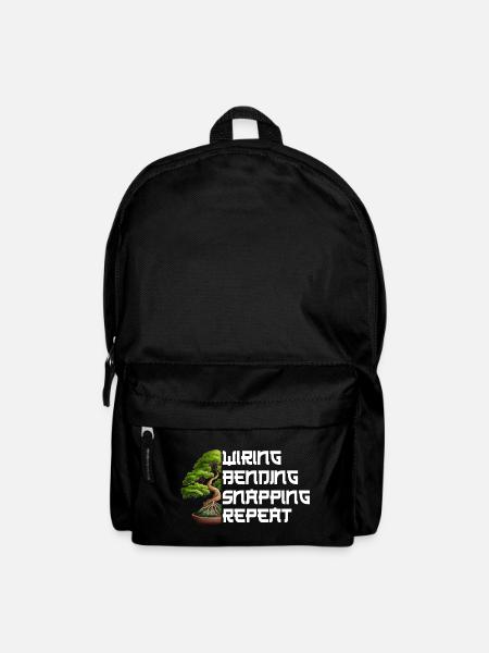 Bonsai tree design for bonsai beginner lovers - Backpack - black