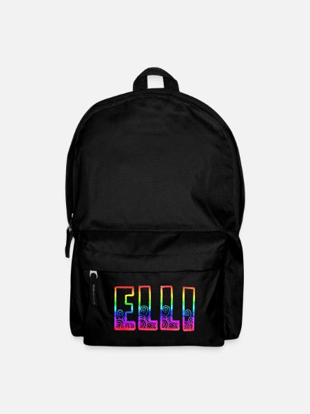 elli rs regenbogen - Rucksack - Schwarz