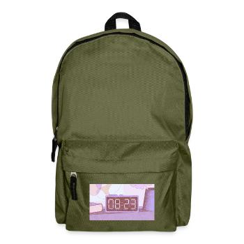 Time – 8:23 - Backpack - olive green - Front
