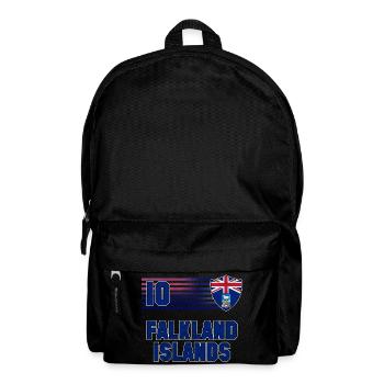 Falklandinseln Fußball Mannschaft - Rucksack - Schwarz - Vorne