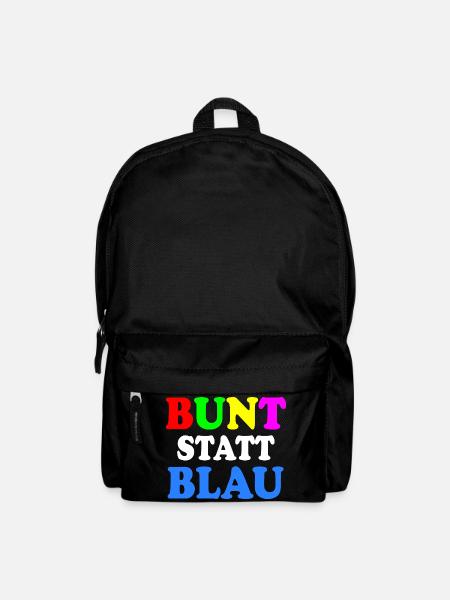 Bunt statt blau - Rucksack - Schwarz