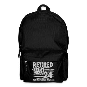Retired 2024 Not My Problem Anymore Retirement - Backpack - black - Front