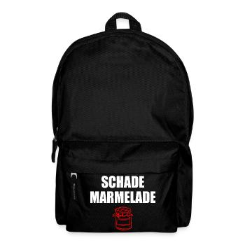 Schade Marmelade - Rucksack - Schwarz - Vorne