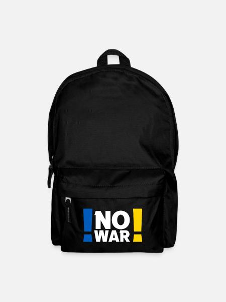 No War Peace Weltfrieden Ukraine - Rucksack - Schwarz