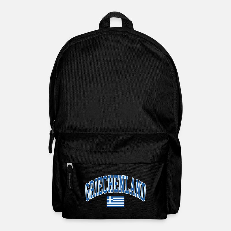 Griechenland - Rucksack - Schwarz
