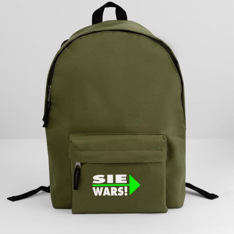 Sie wars! Partner- oder Partyshirt Rucksack