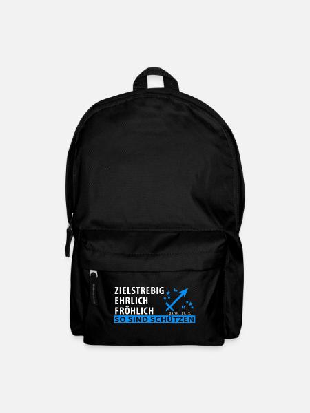 Sternzeichen Schütze - Eigenschaften - Rucksack - Schwarz