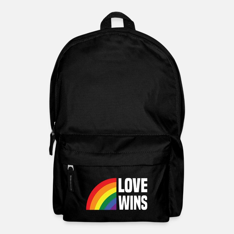 Love Wins Regenbogen - Rucksack - Schwarz