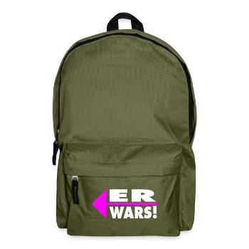 Er wars! Partner- oder Partyshirt - Rucksack - Olivgrün - Vorne