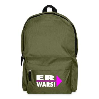 Er wars! Partner- oder Partyshirt - Rucksack - Olivgrün - Vorne