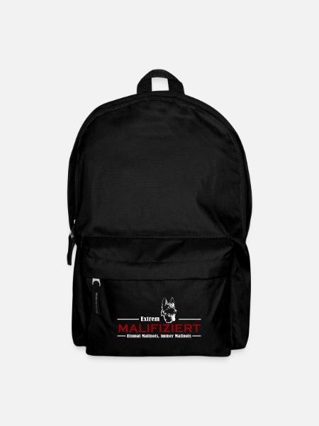 Einmal Malinois Immer Malinois Malifiziert IGP - Rucksack - Schwarz