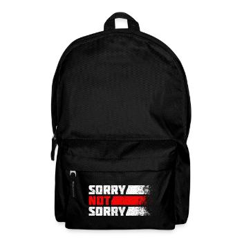 Désolé pas désolé. Design ironique et amusant - Sac à dos - noir - Devant