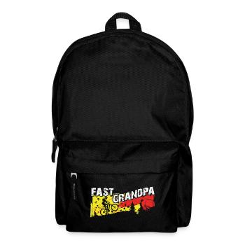 Fast grandpa on the bike - Backpack - black - Front
