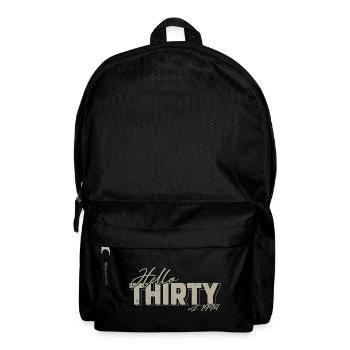 Hallo 30! 30.Geburtstag Jahrgang 1994 Geschenkidee - Rucksack - Schwarz - Vorne