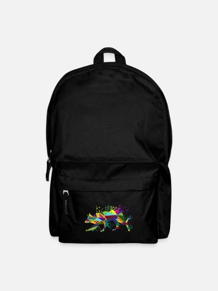 Splashing Border Collie - Rucksack - Schwarz