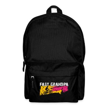 Fast grandpa on the bike - Backpack - black - Front