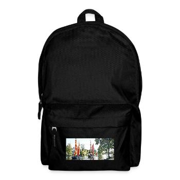 Segelboote und die Bogue - Rucksack - Schwarz - Vorne